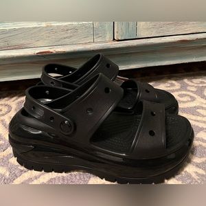 Crocs mega crush sandal, 9W black